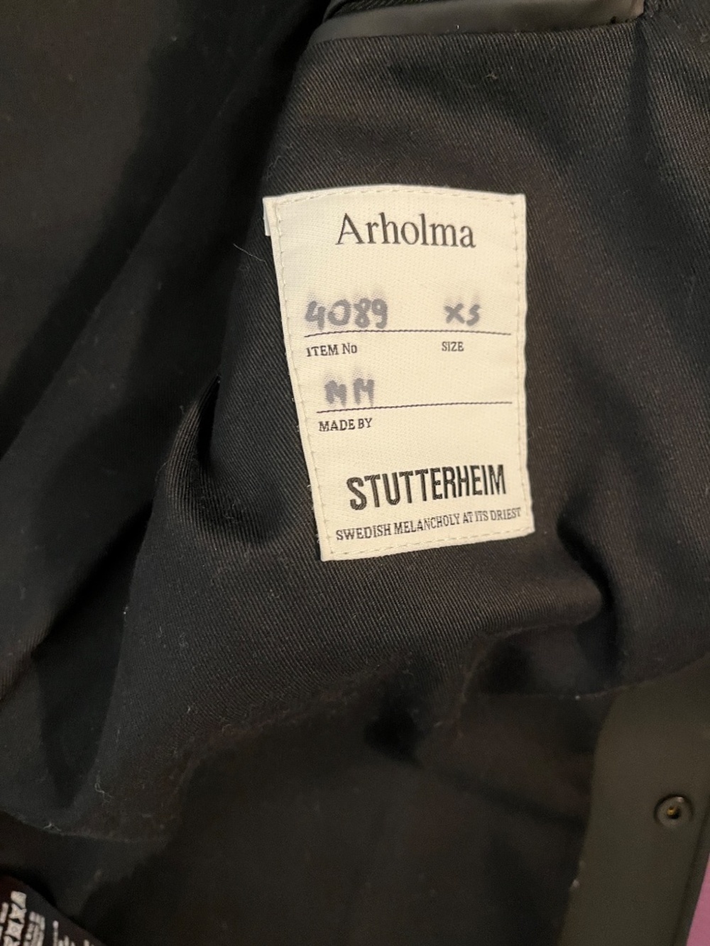 Stutterheim Men's Heavyweight Rain Coat - Picture 3 of 8